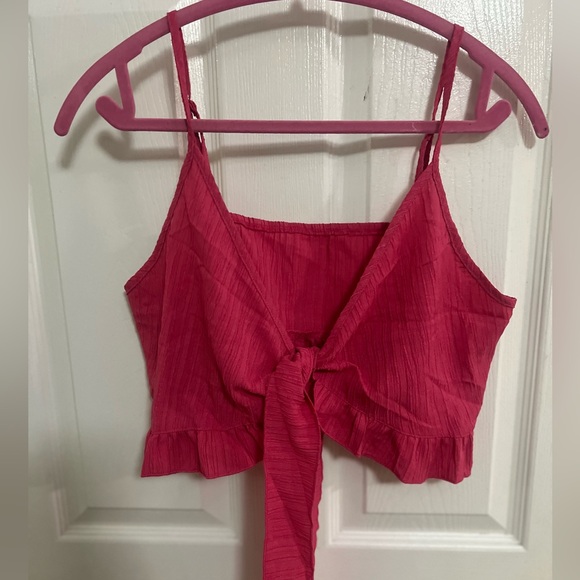 47) 2 piece Pink Women's Jumpsuit NEW size XL pink wide leg women’s boho chic - Picture 6 of 10